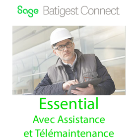 Sage Batigest Connect API Bâtiment Essential - Avec Assistance et Télémaintenance - Compatible uniquement à partir de Windows 10