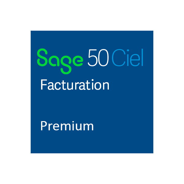 Sage 50 Ciel Gestion Commerciale - Premium (Evolution) - Abonnement annuel - Loi Anti-Fraude - Compatible à partir de Windows 10