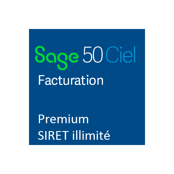 Sage 50 Ciel Gestion Commerciale Premium - SIRET illimité - Abonnement annuel