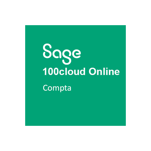 Sage 100cloud Online Compta Essentials - Cloud - SaaS - Full Web - Hébergées - Abonnement 1 an