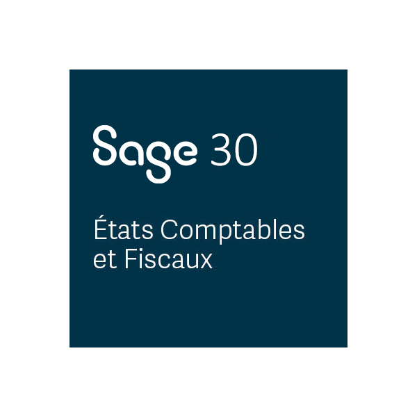Sage ECF 30 Base DSU Etats Comptables et Fiscaux - Abonnement 1 an