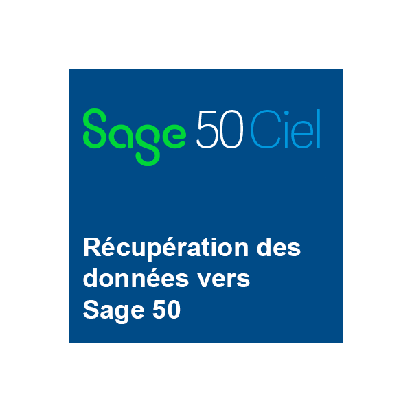 Récupération des données vers Sage 50