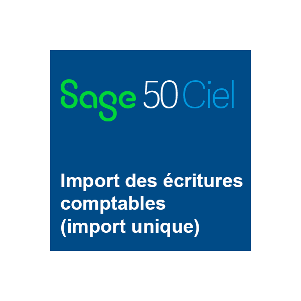 Import des écritures comptables (import unique)