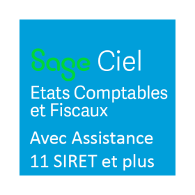 Sage 50 - CIEL ECF 2026 Etats Comptables et Fiscaux pour les Bilans 2025 2024 avec 11 SIRET minimum