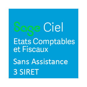 Sage 50 - CIEL ECF 2026 Etats Comptables et Fiscaux pour les Bilans 2025 2024 avec 3 SIRET