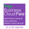 Sage Business Cloud Paie - SBCP - SAAS - Full web avec coffre fort - Abonnement Paye - 21 à 30 salariés - Avec Assistance