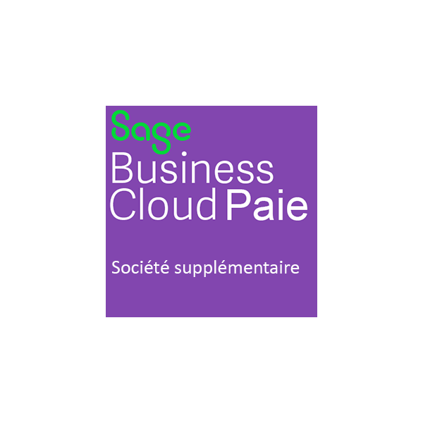 Société supplémentaire pour Sage Business Cloud Paie - SBCP - Abonnement Paye annuel