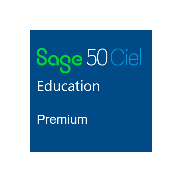 Sage 50 Education Gestion + Compta Premium - Abonnement annuel - Compatible à partir de Windows 10